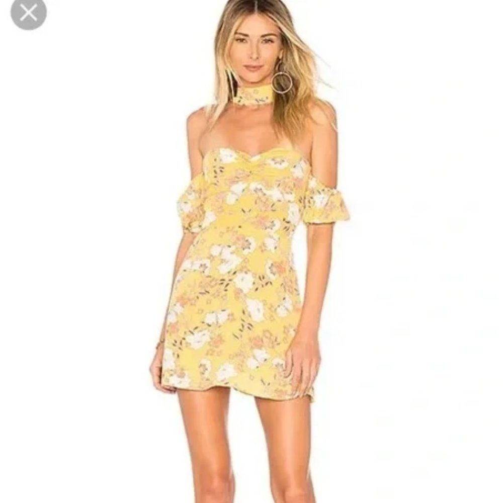 REVOLVE X ALE BY ALESSANDRA LUNA MINI DRESS IN MARIGOLD